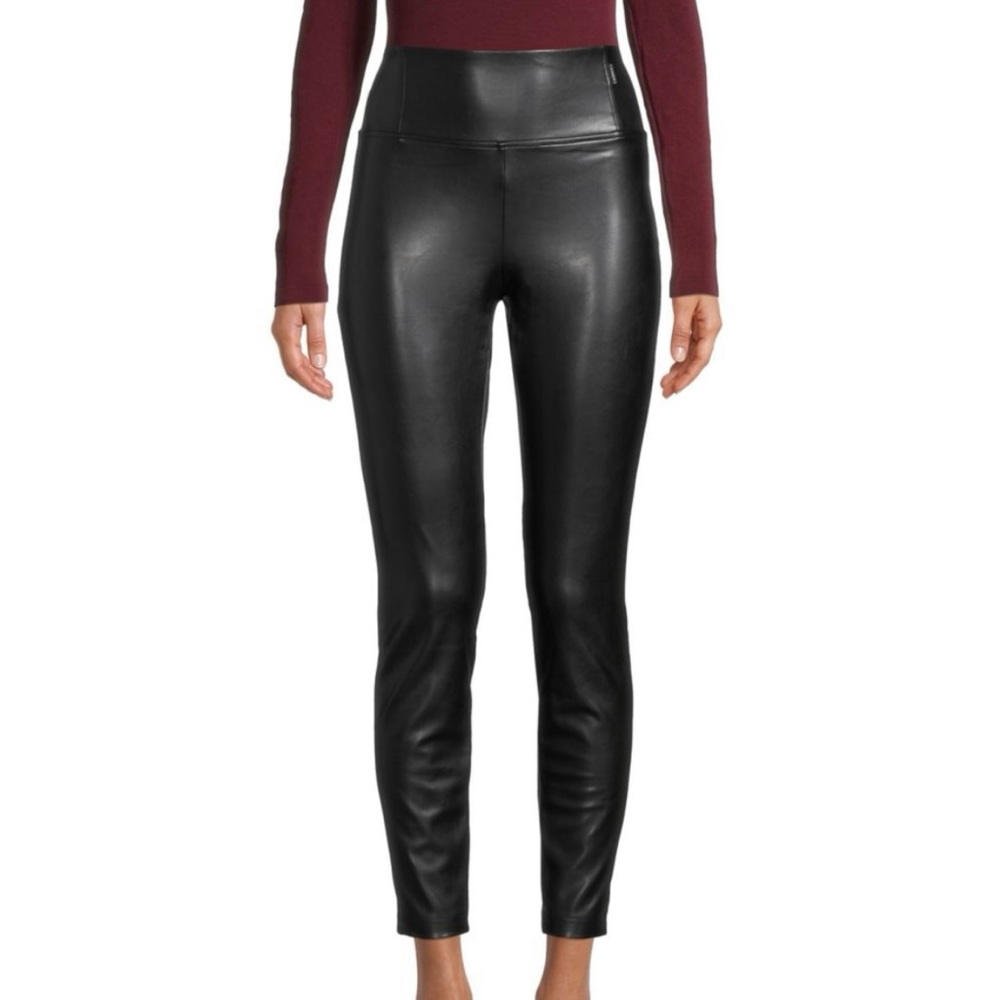 High-Waisted Coated Leggings